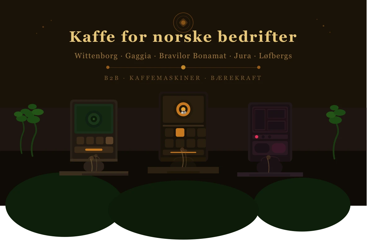 Den komplette kaffeløsningen for norske bedrifter